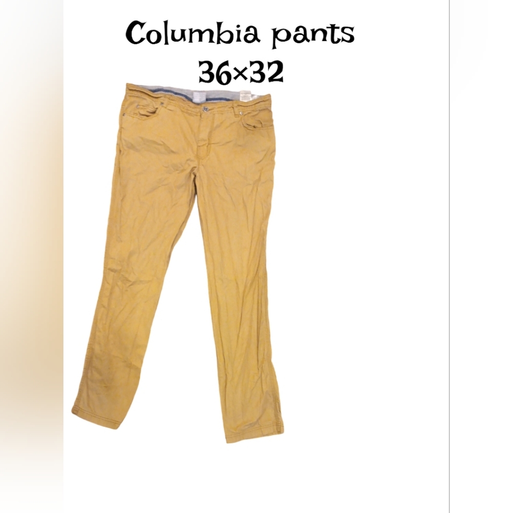 Columbia Yellow Pants 36x32